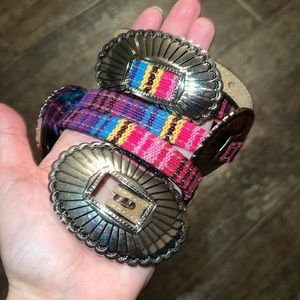💜🩷🧡🩵💛 $4.99 Shipping!! NWOT Tony Lama Western Concho Belt Large 36